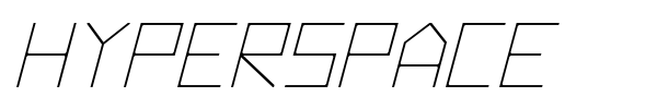 Hyperspace font preview